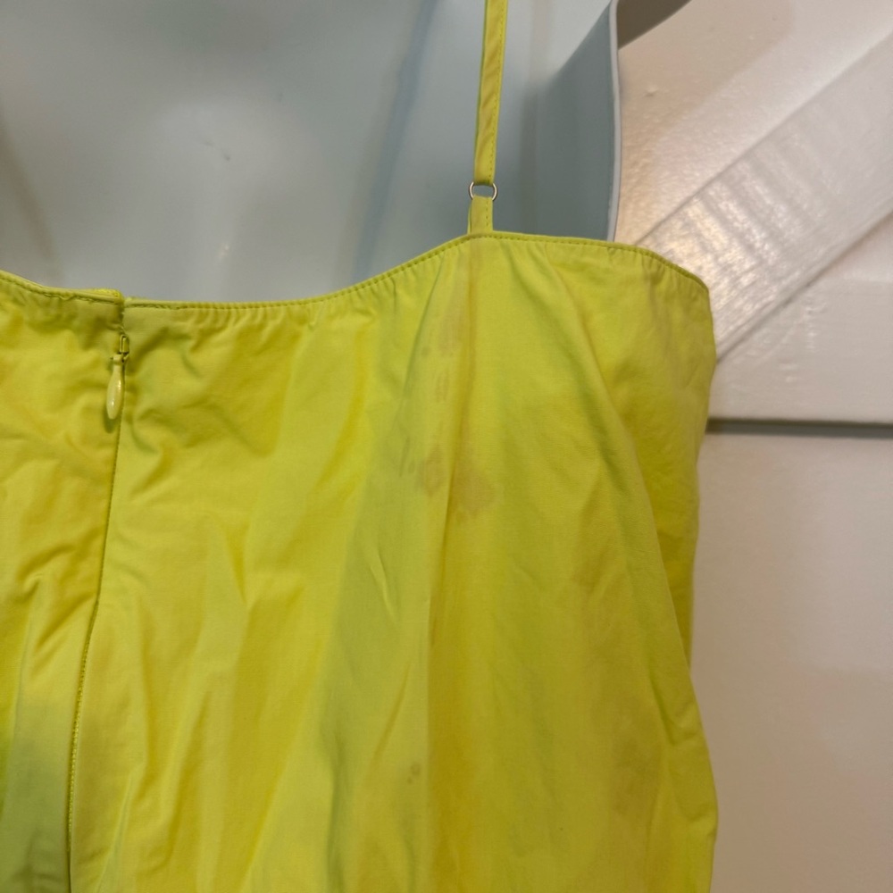 Jason Wu Neon Lime Spaghetti-Strap Midi Dress - Picture 9 of 12